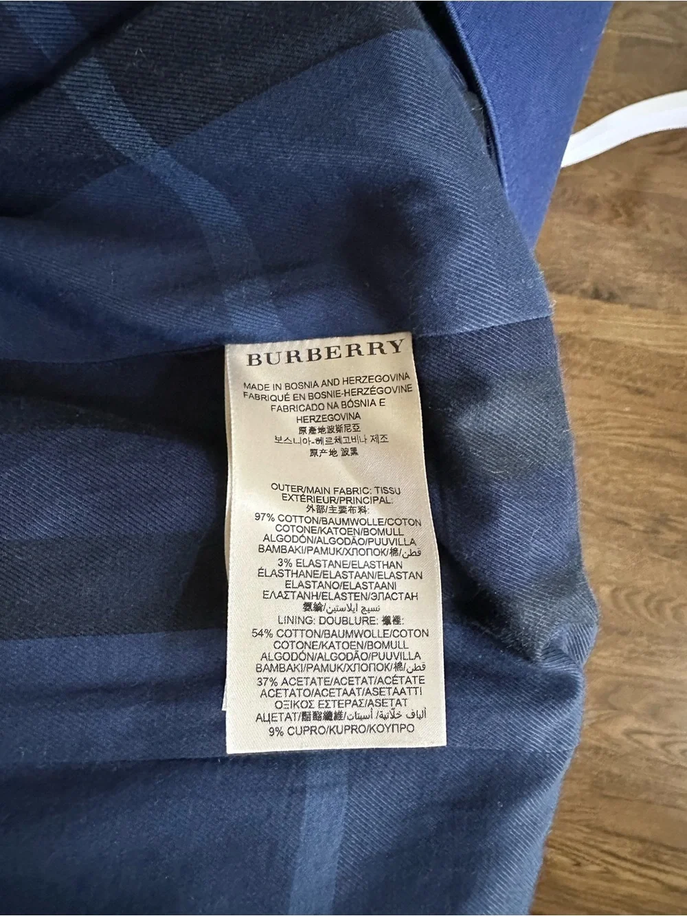 Burberry tailored single